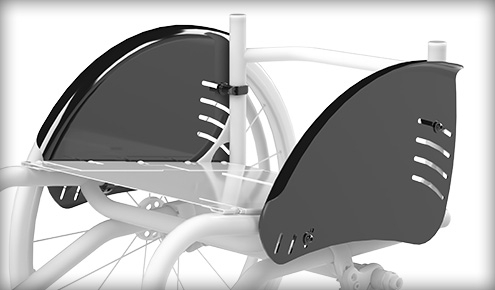 Carbon Fiber Fender Side Guards (Non-Folding Back)
