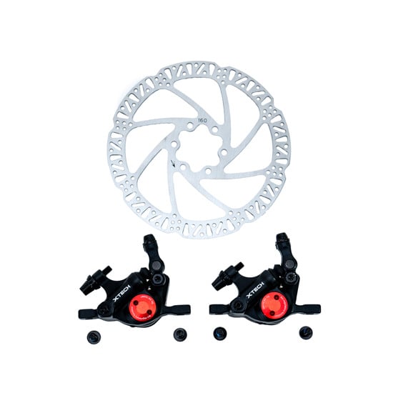 Double calliper brakes