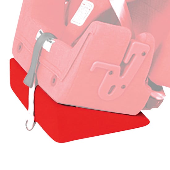 Seat angle adjustment wedge