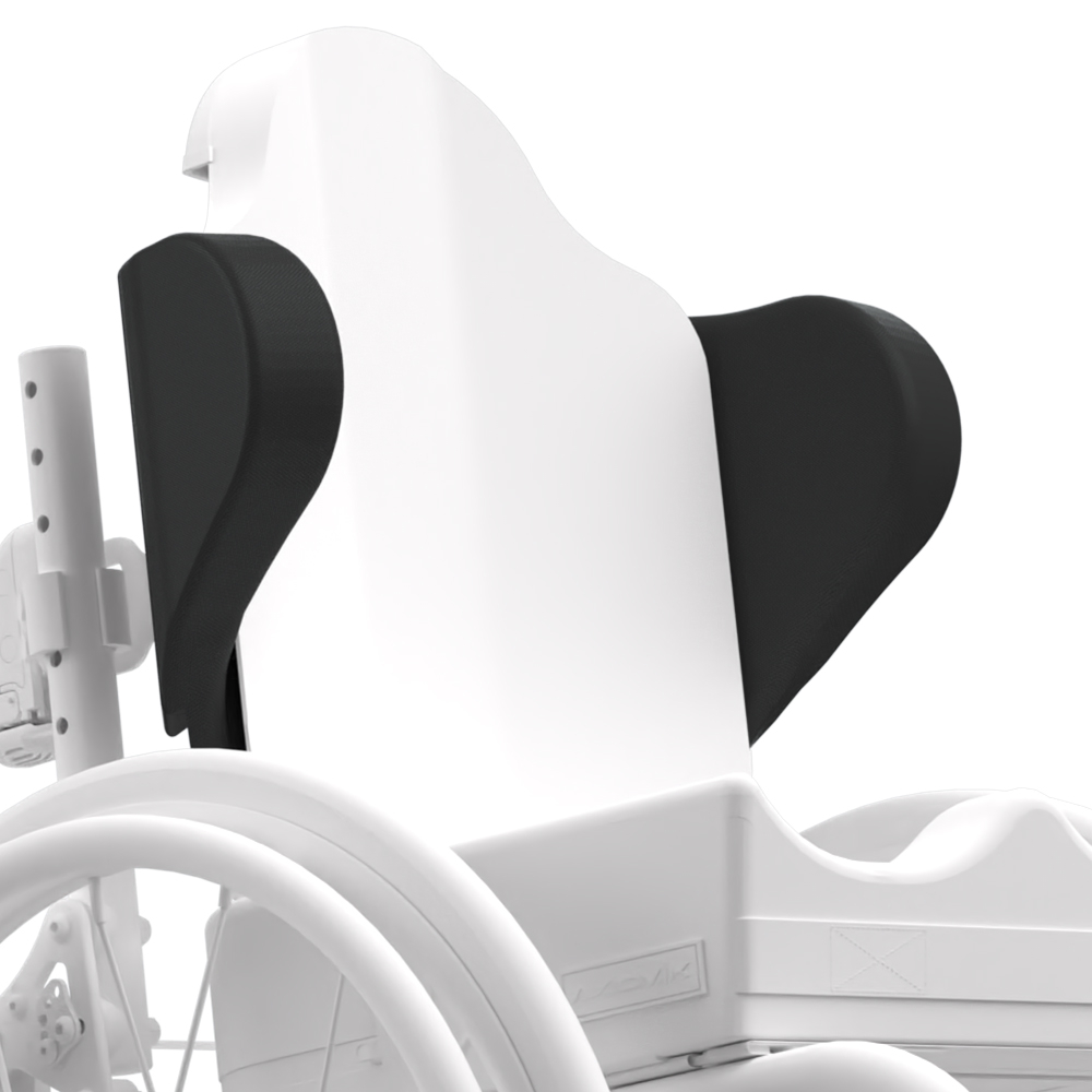 Contoured Adjustable Lateral Trunk Supports for ALCL Back