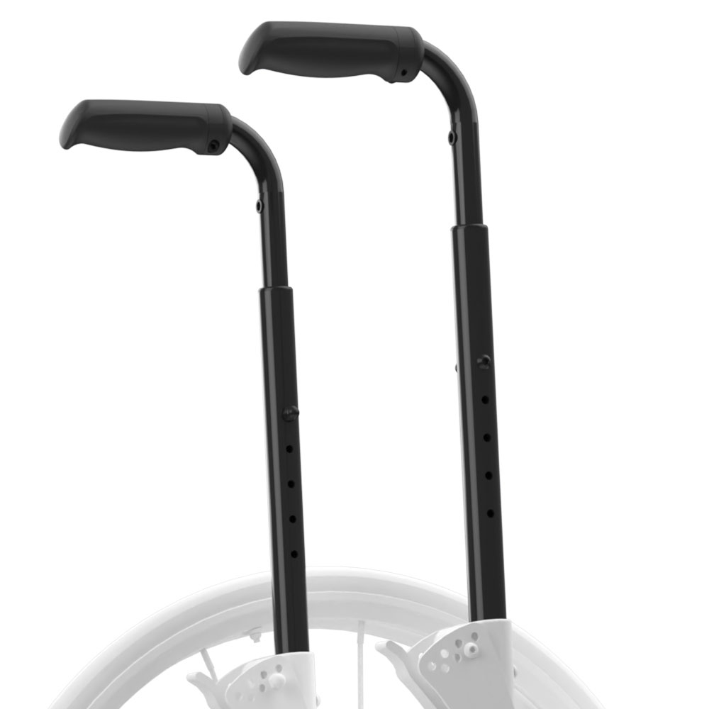 Height adjustable push handles