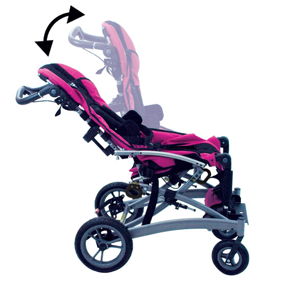 Adjustable 90° or 110° recline