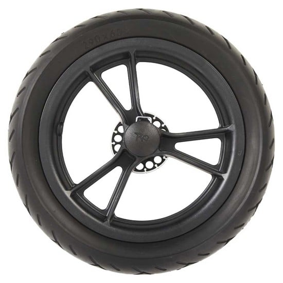 12" air or solid wheels