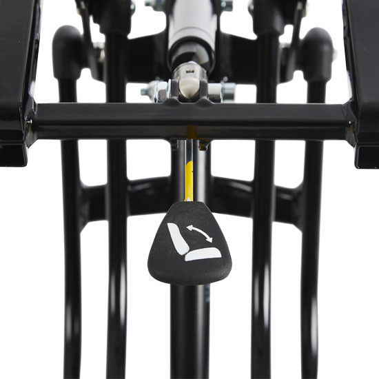 Tilt lever under seat