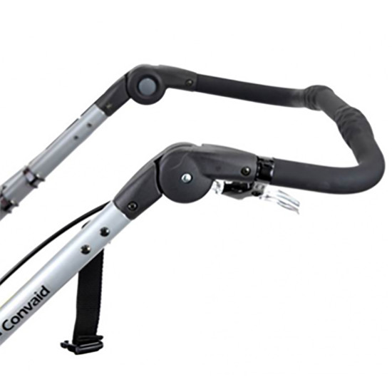 One-piece height-adjustable push handle