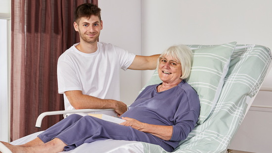 Immedia SatinSheet 4Direction DrawSheet and Pillow Resident and carer
