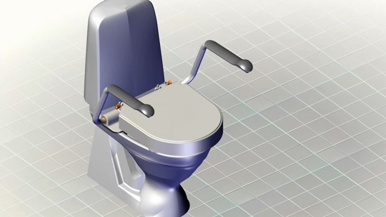 Etac Hi-Loo Vastgemonteerd - Accessoireskit