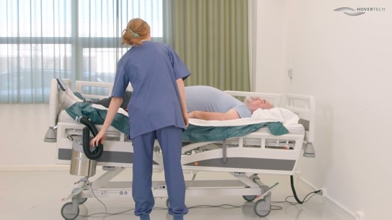 HoverMatt PROS Air - Boosting a bariatric patient in bed