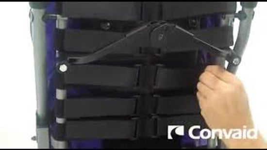 Convaid EZ Rider - How to adjust the back tensioning straps