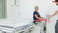 Extra support when standing up or sitting down and during transfer with Molift Transfer Pro