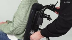 Etac Prio 3A, How to change back height