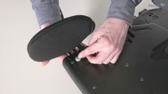 How to mount outer knee supports for simple seating on x:panda shape
